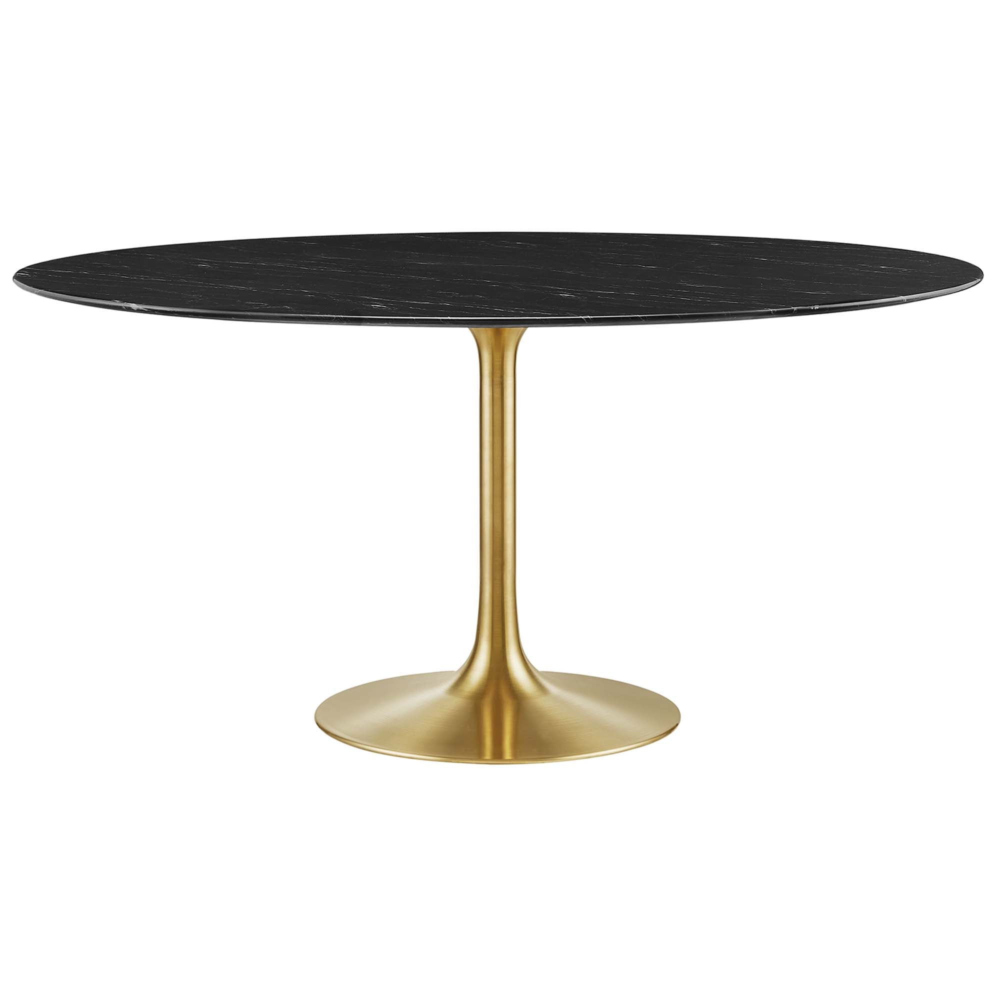 Lippa Round 60" Dining Table - EEI-5241-GLD-BLK
