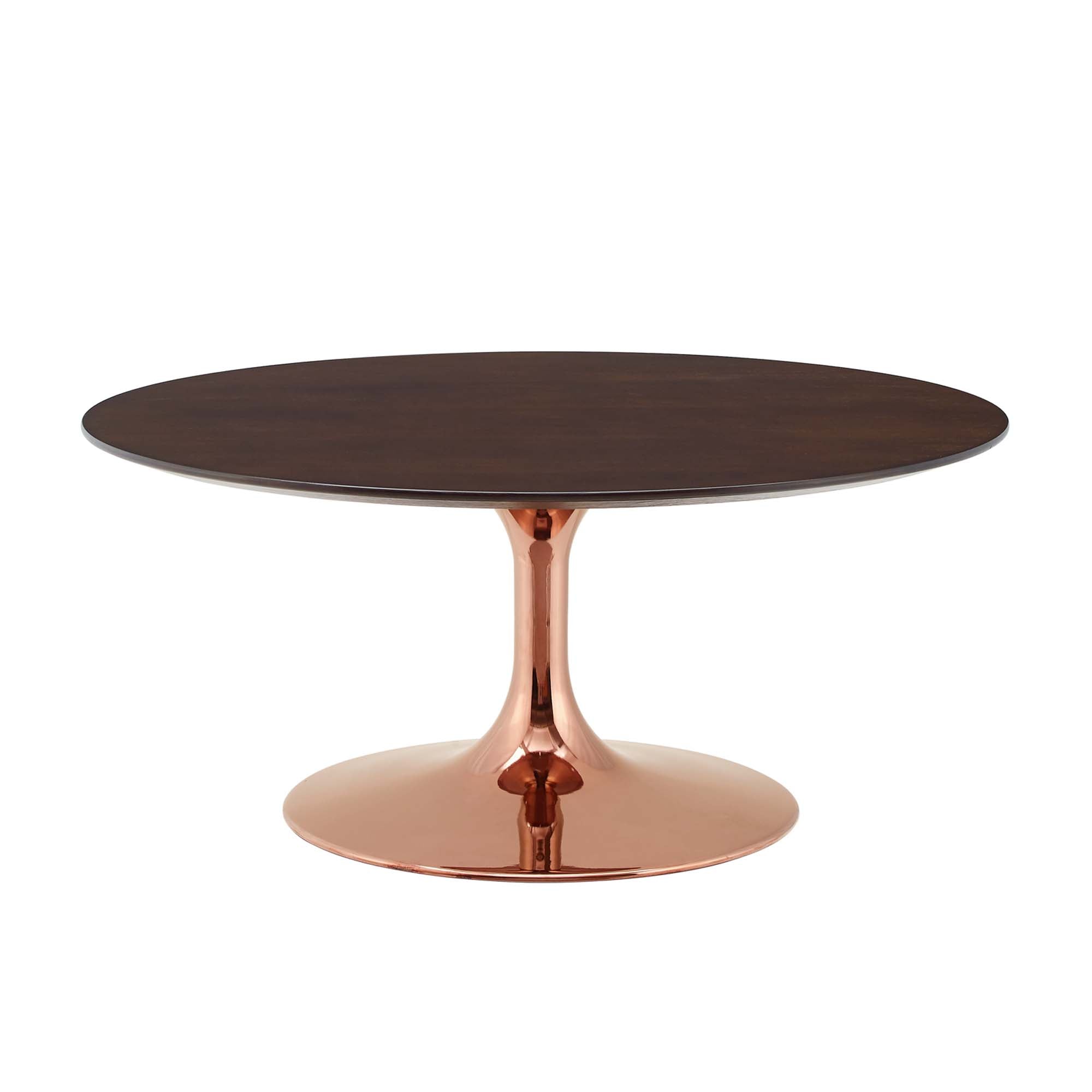 Lippa Round Wood Coffee Table - EEI-5277-ROS-CHE