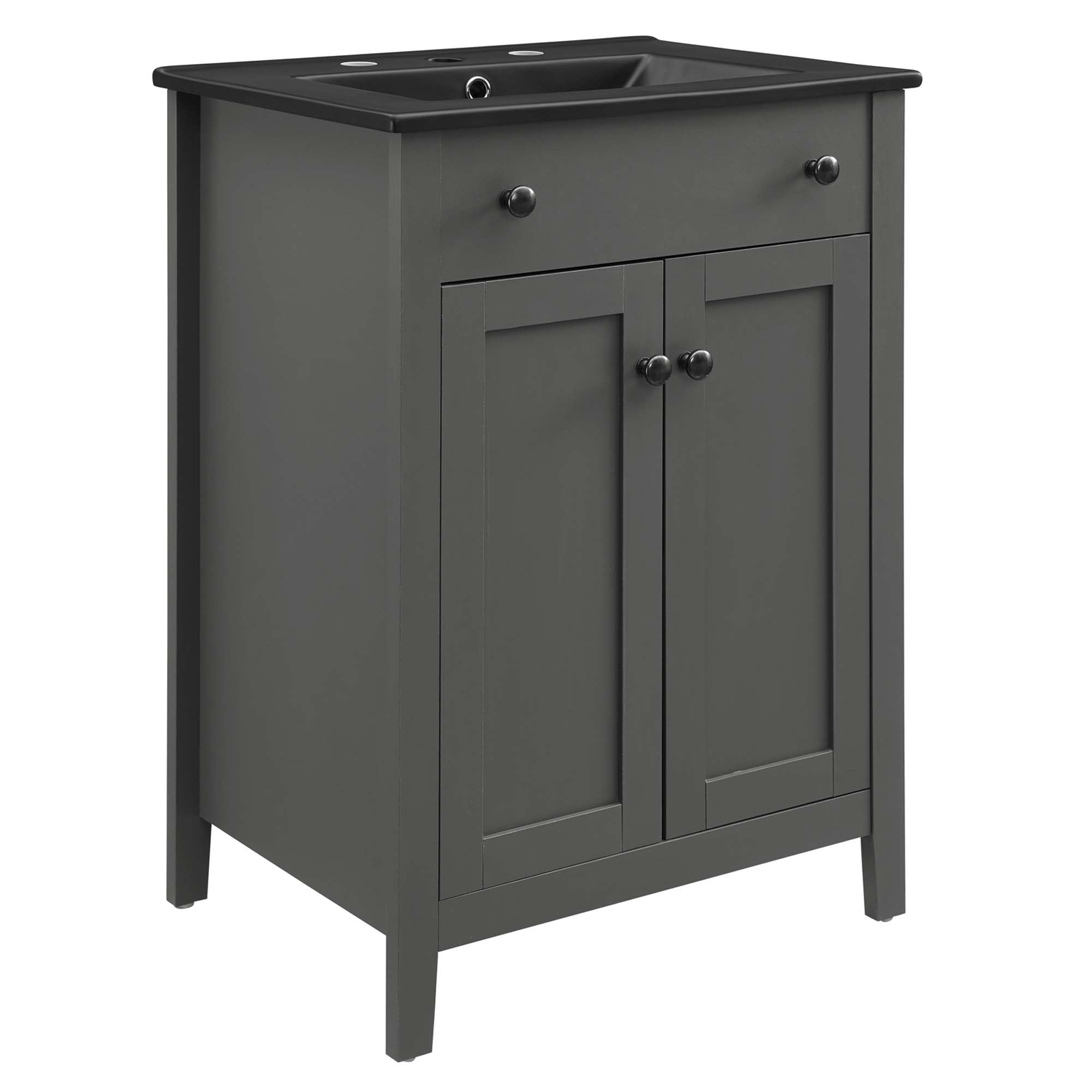 Nantucket Bathroom Vanity Basin Included - EEI-5354-GRY-BLK
