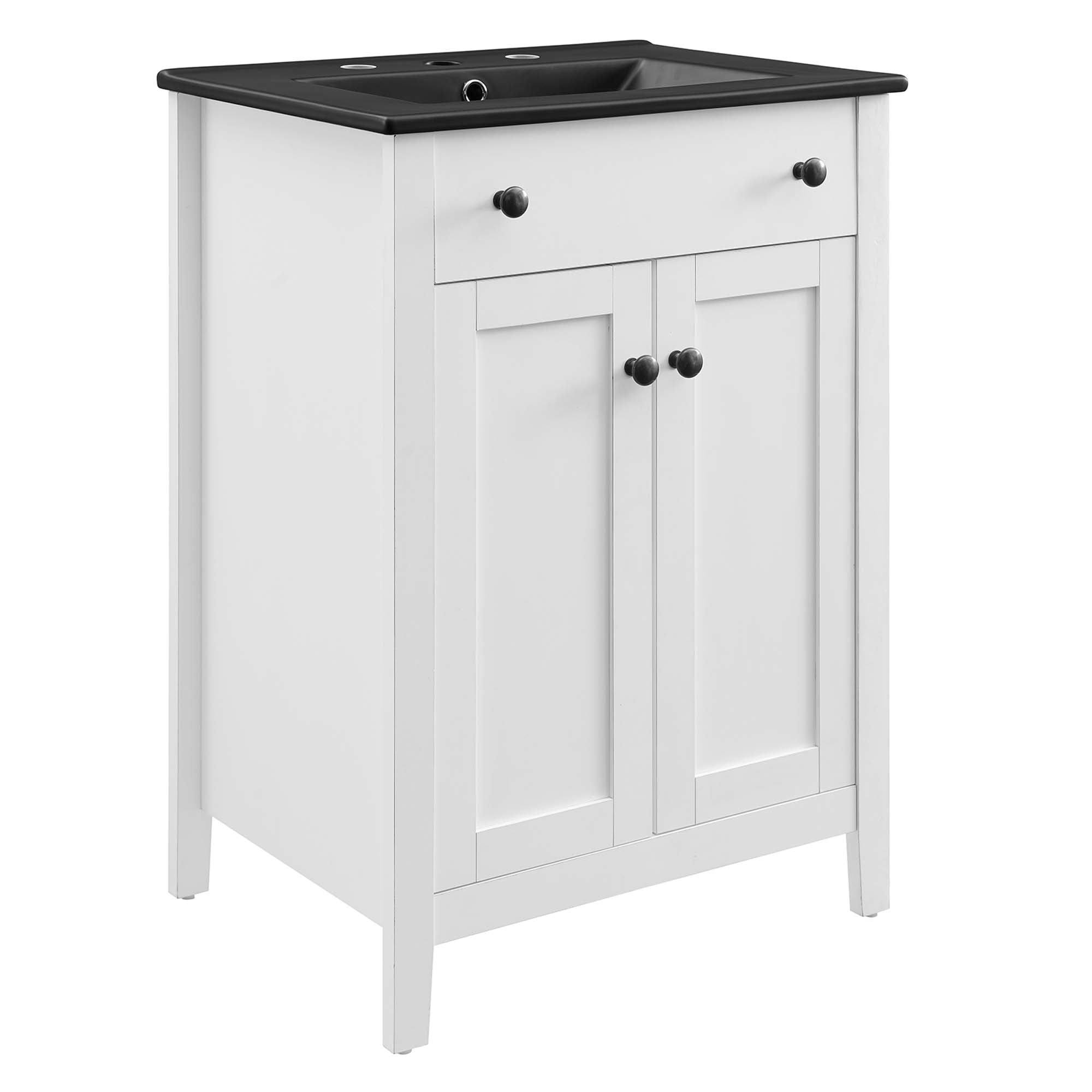 Nantucket Bathroom Vanity Basin Included - EEI-5354-WHI-BLK