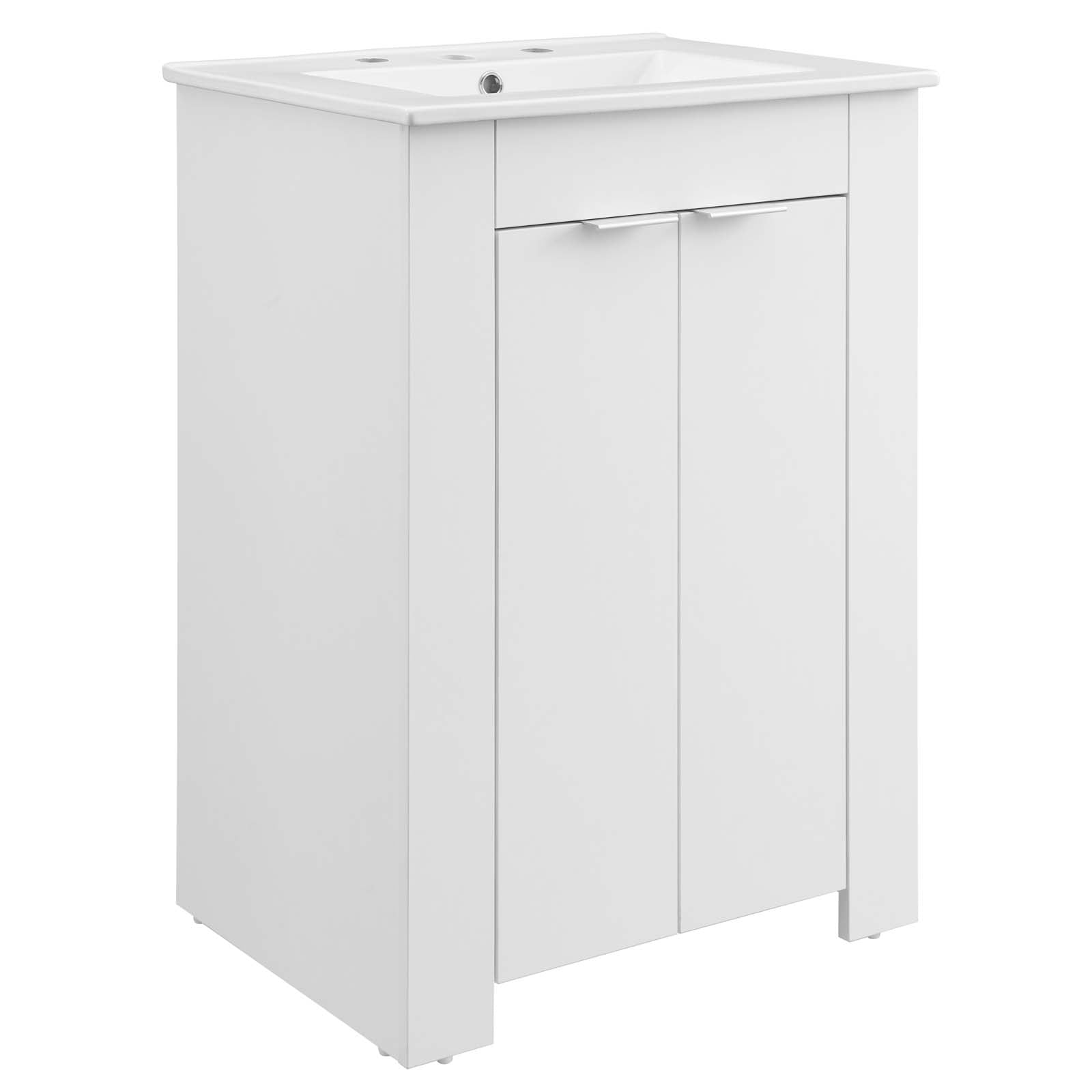 Maybelle Bathroom Vanity Basin Included - EEI-5378-WHI-WHI