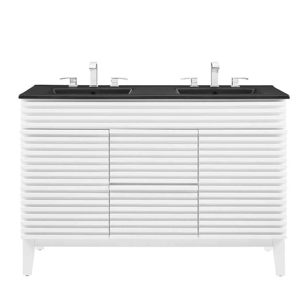Render 48" Bathroom  Vanity with Black Basin Included