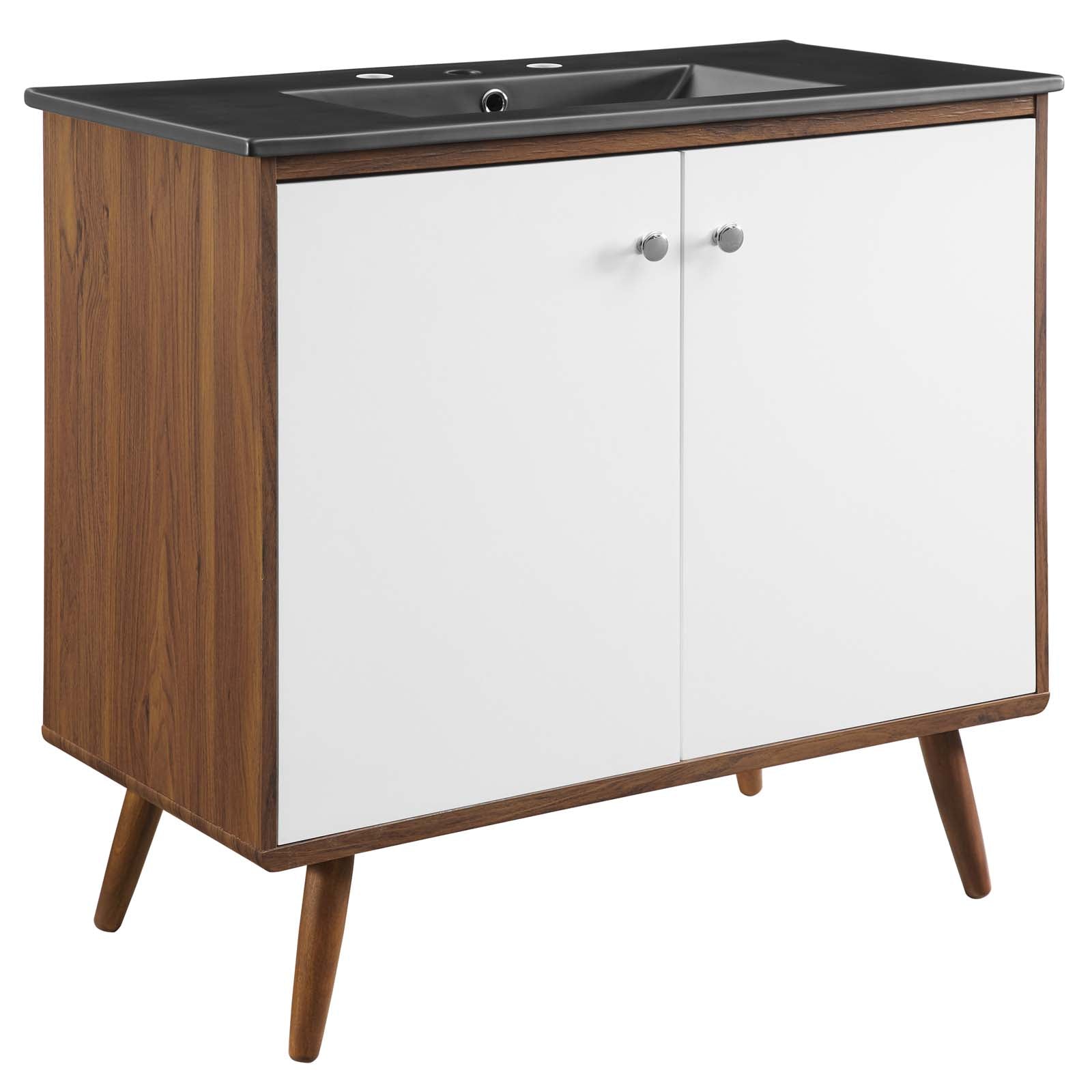 Transmit Bathroom Vanity Basin Included - EEI-5394-WAL-BLK