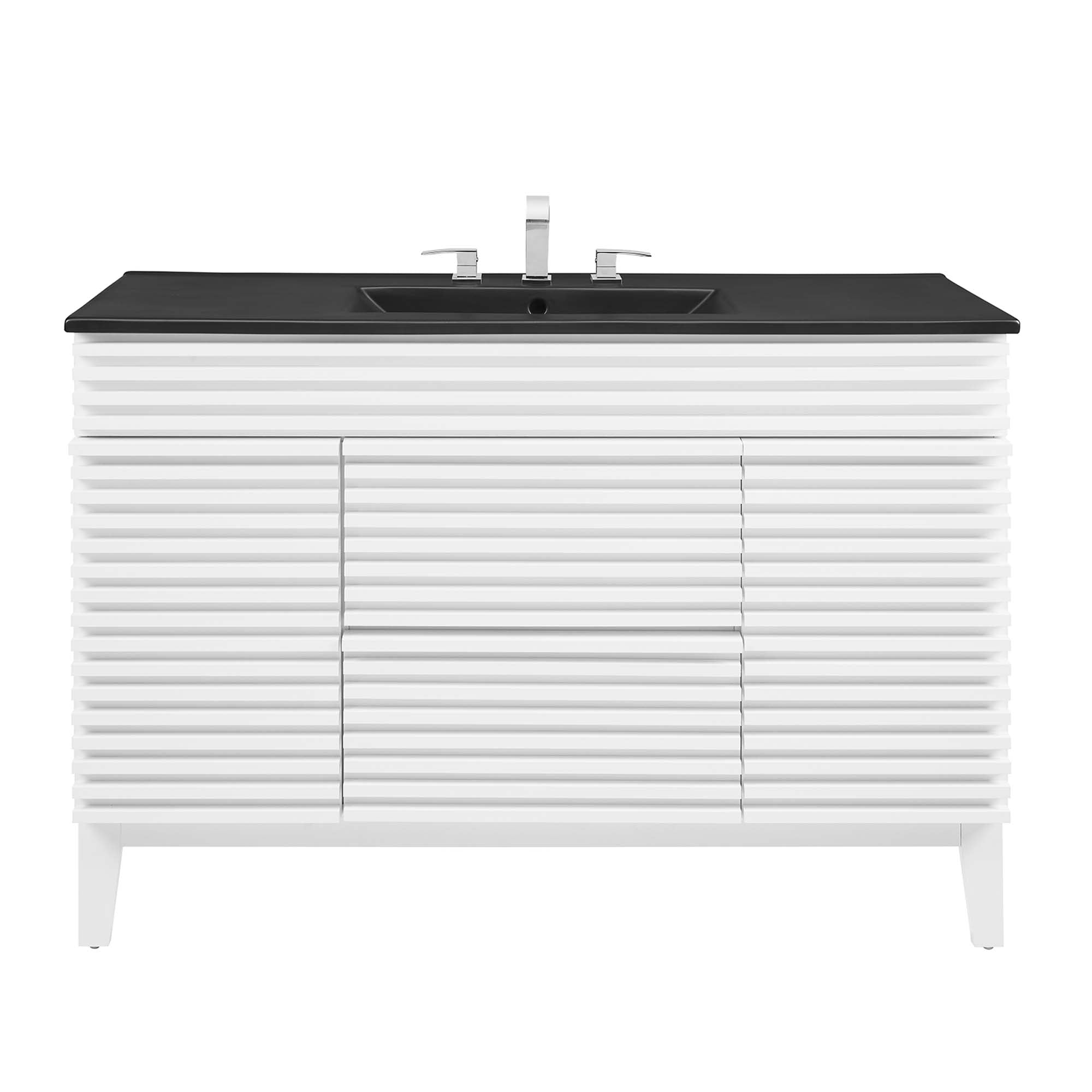 Render 48" Bathroom  Vanity with Black Basin Included
