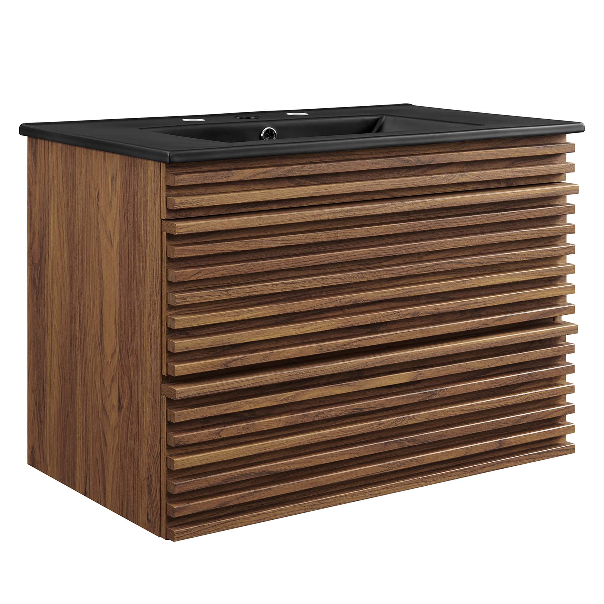 Render Wall-Mount Bathroom Vanity with Black Basin Included - EEI-5417-WAL-BLK