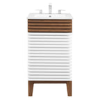 Render 18" and 24" Bathroom Vanities with White Basin Included