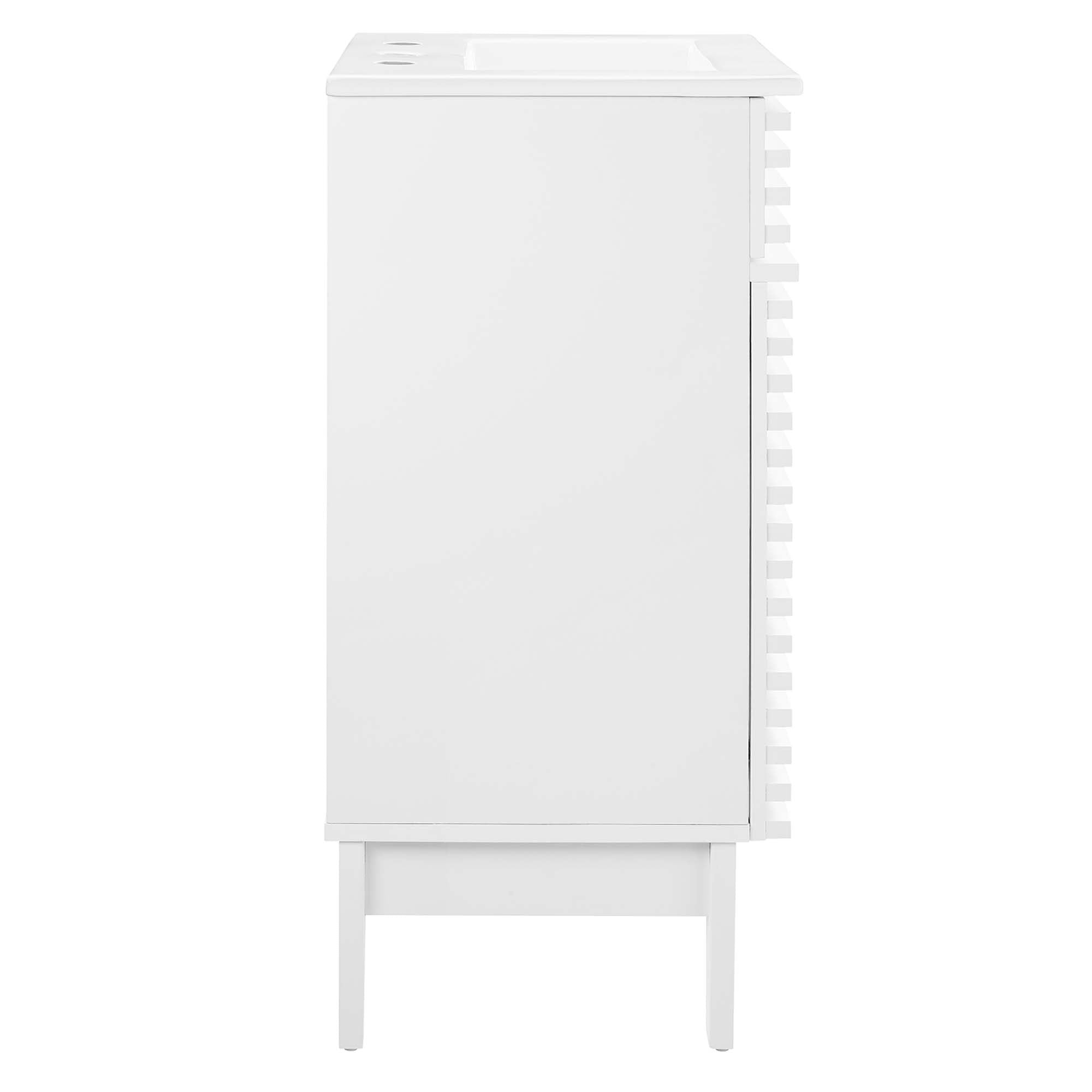 Render 18" and 24" Bathroom Vanities with White Basin Included