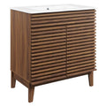 Render 30" and 36" Bathroom Vanities with White Basin Included - EEI-5422-WAL-WHI