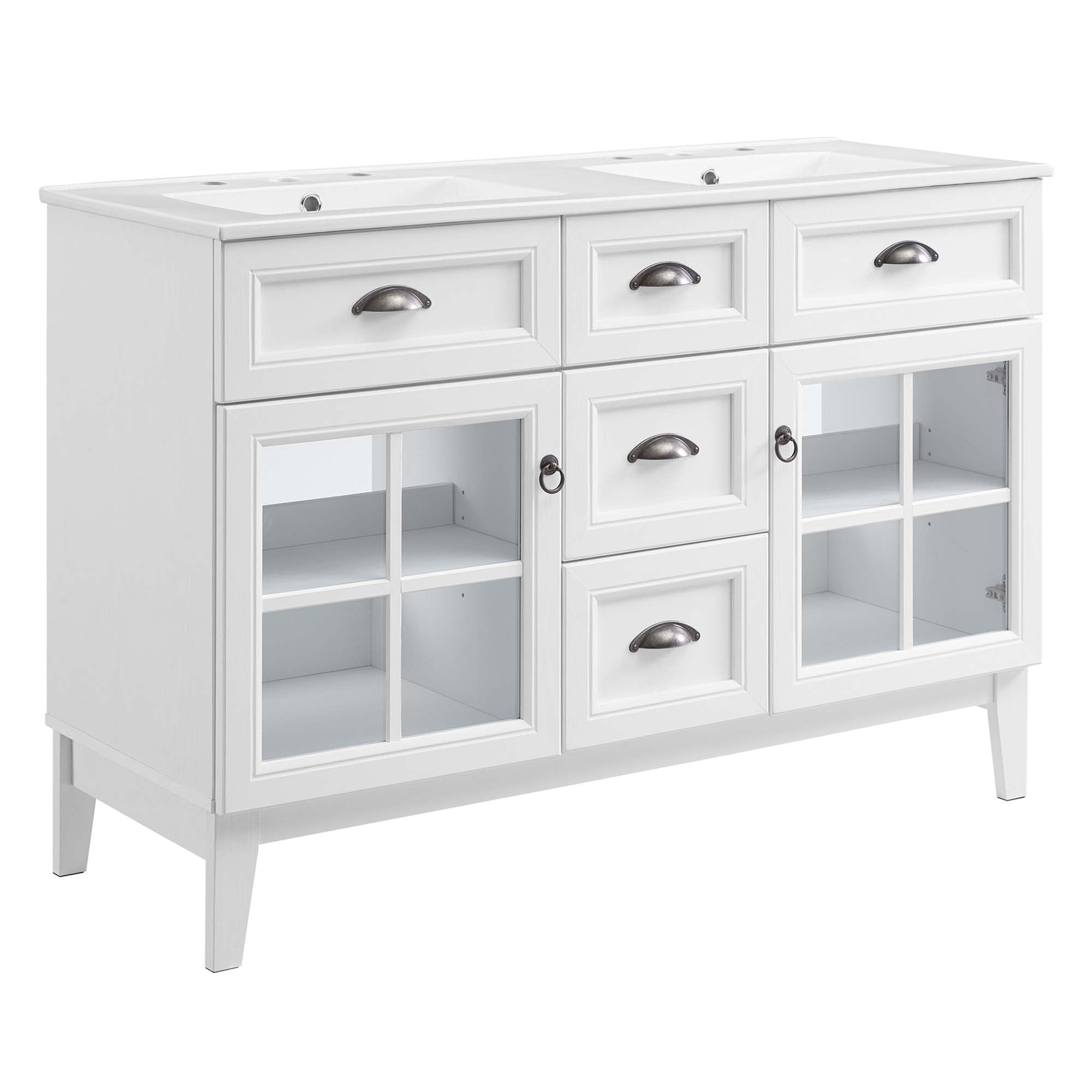 Isle Bathroom Vanity Basin Included - EEI-5428-WHI-WHI