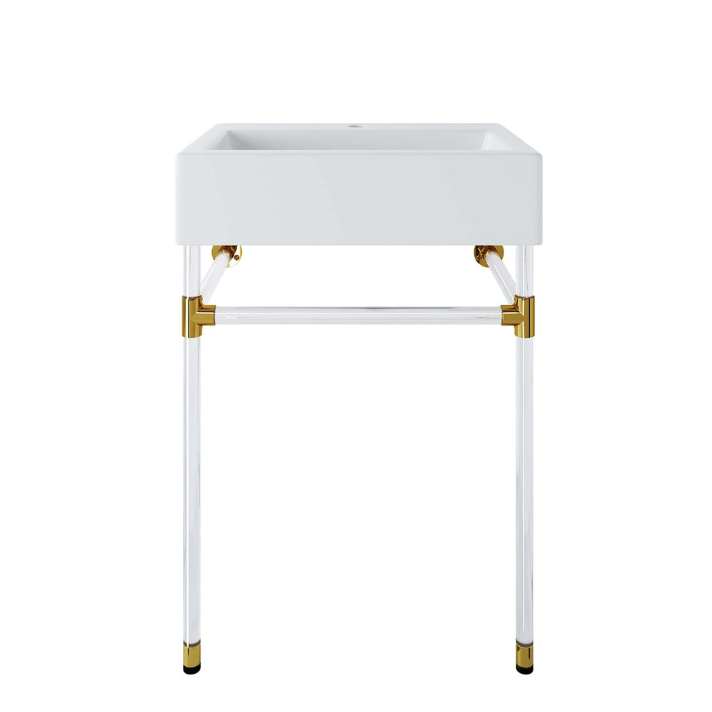 Redeem Wall-Mount Bathroom Vanity Basin Included - EEI-5535-ACR-WHI