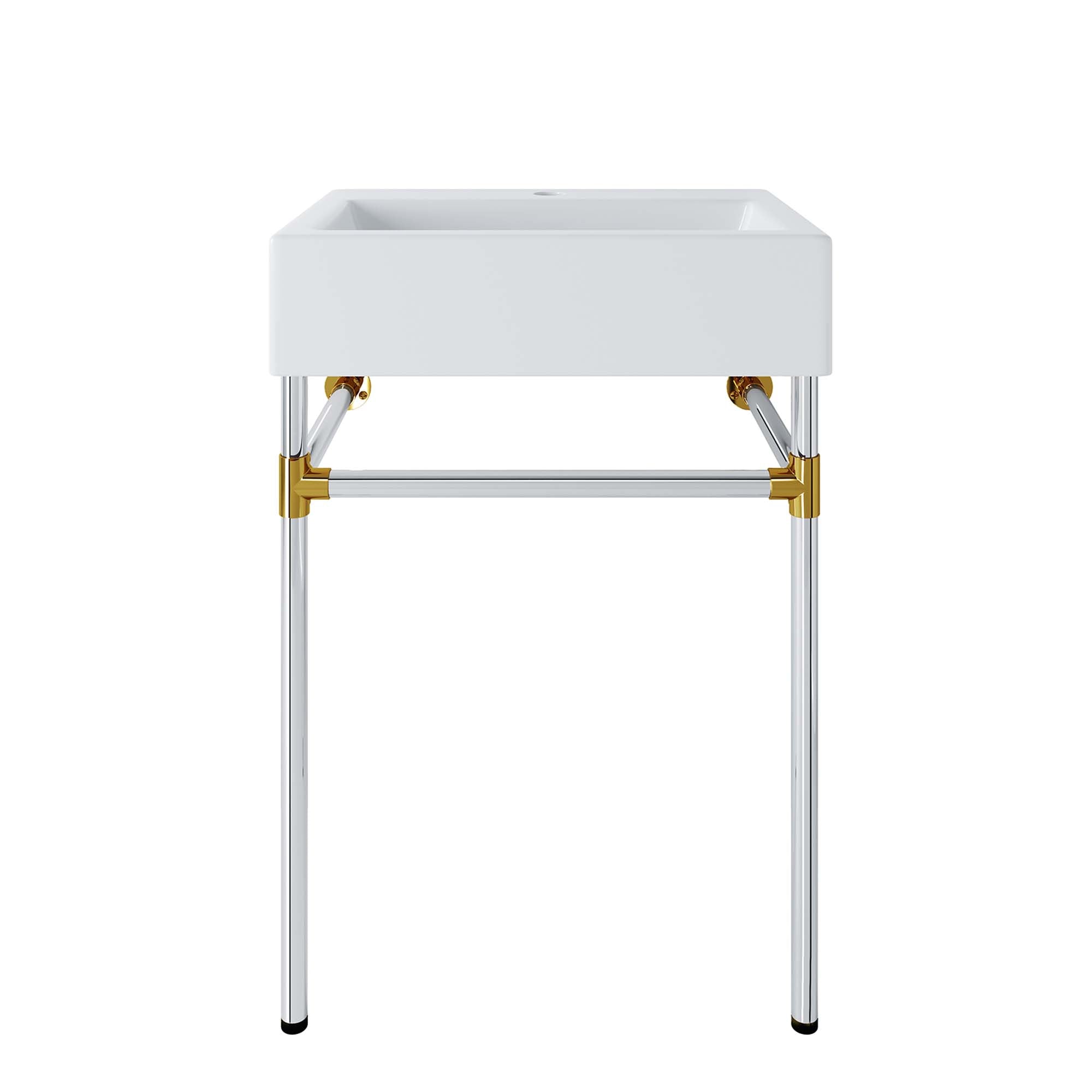 Redeem Wall-Mount Bathroom Vanity Basin Included - EEI-5538-SLV-WHI