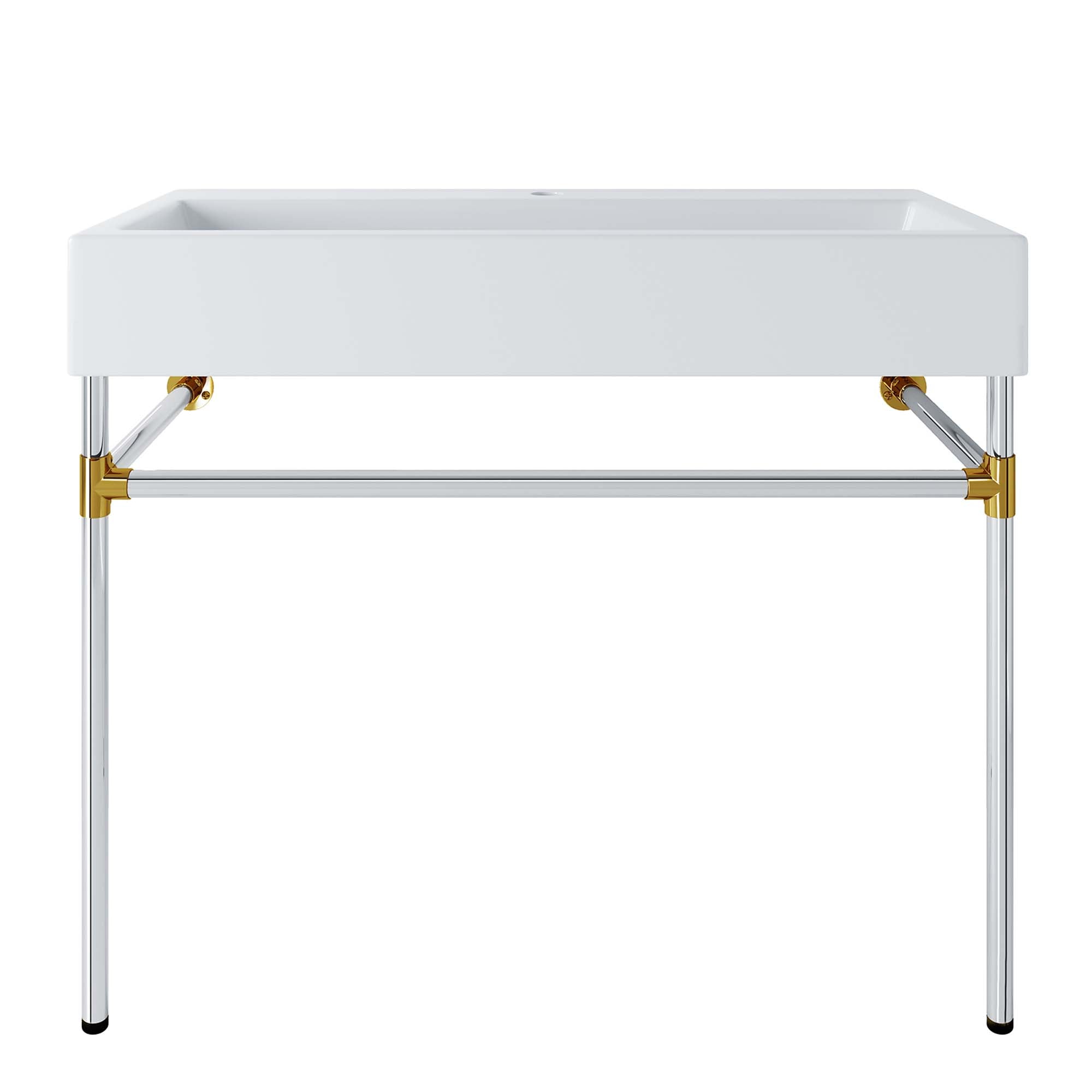 Redeem Wall-Mount Bathroom Vanity Basin Included - EEI-5546-SLV-WHI