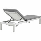 outdoor Outdoor Patio Aluminum Chaise with Cushions