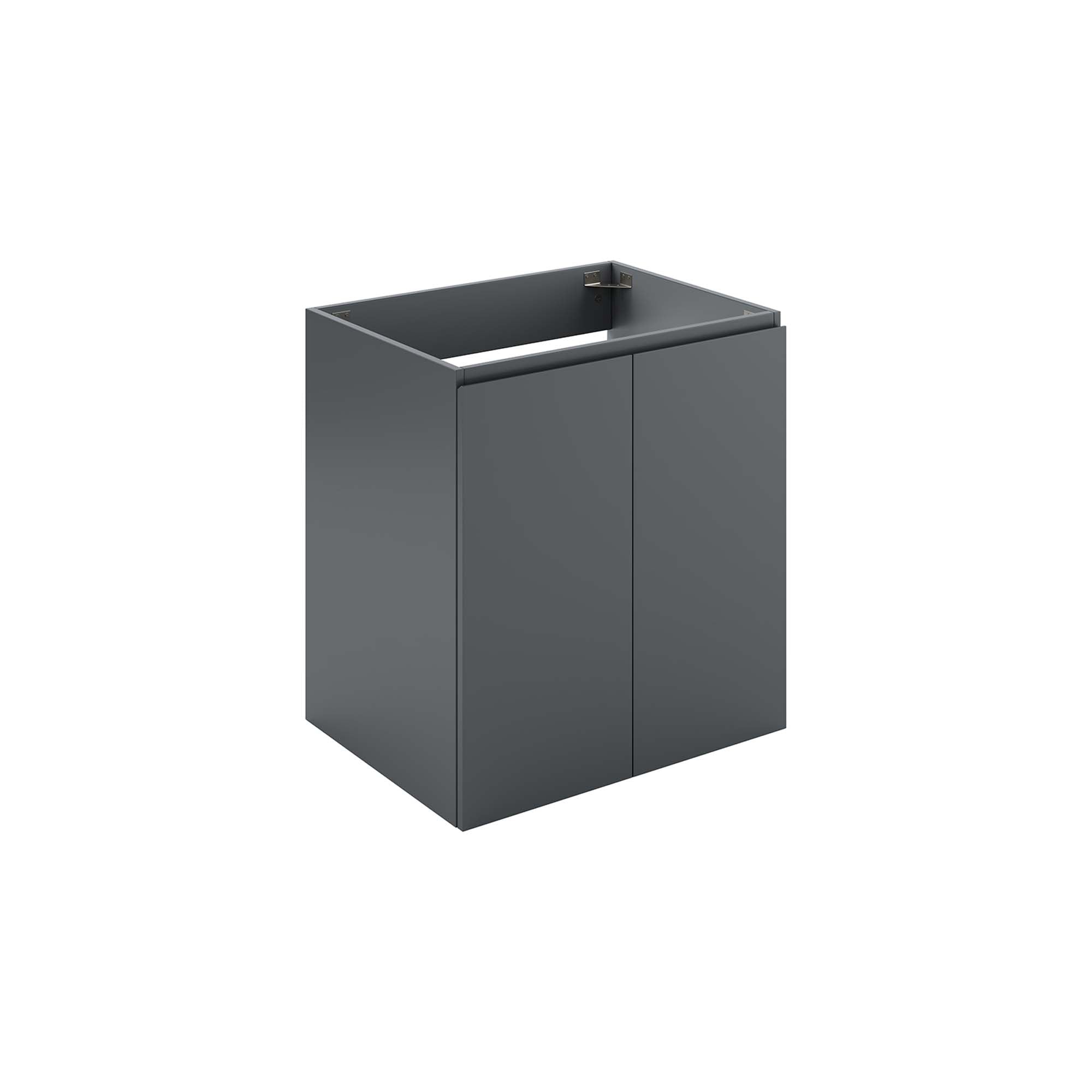 Bryn Wall-Mount Bathroom Cabinet Basin Not Included - EEI-5557-GRY