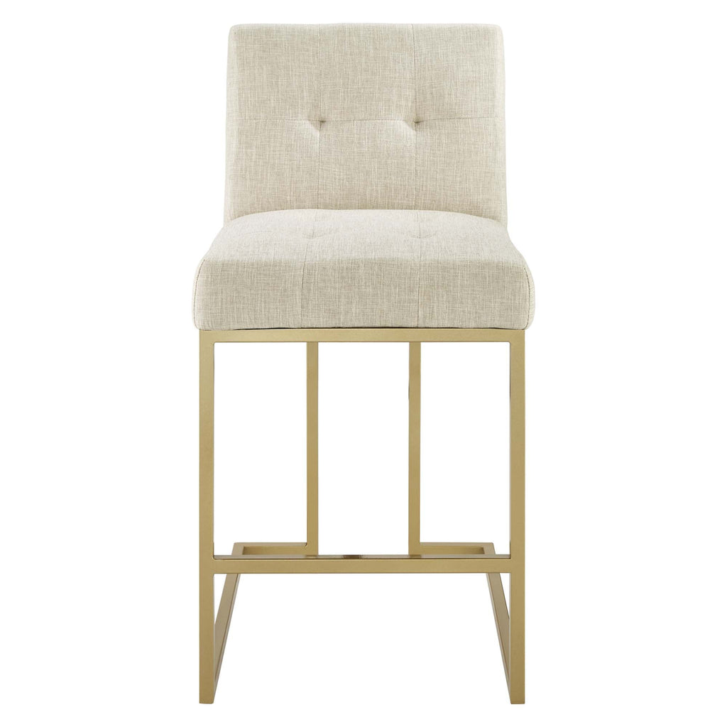 Privy Upholstered Fabric Counter Stool Set of 2