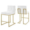 Privy Upholstered Fabric Counter Stool Set of 2