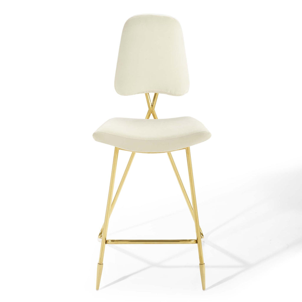 Ponder Performance Velvet Bar Stool Set of 2