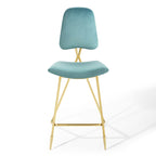 Ponder Performance Velvet Bar Stool Set of 2