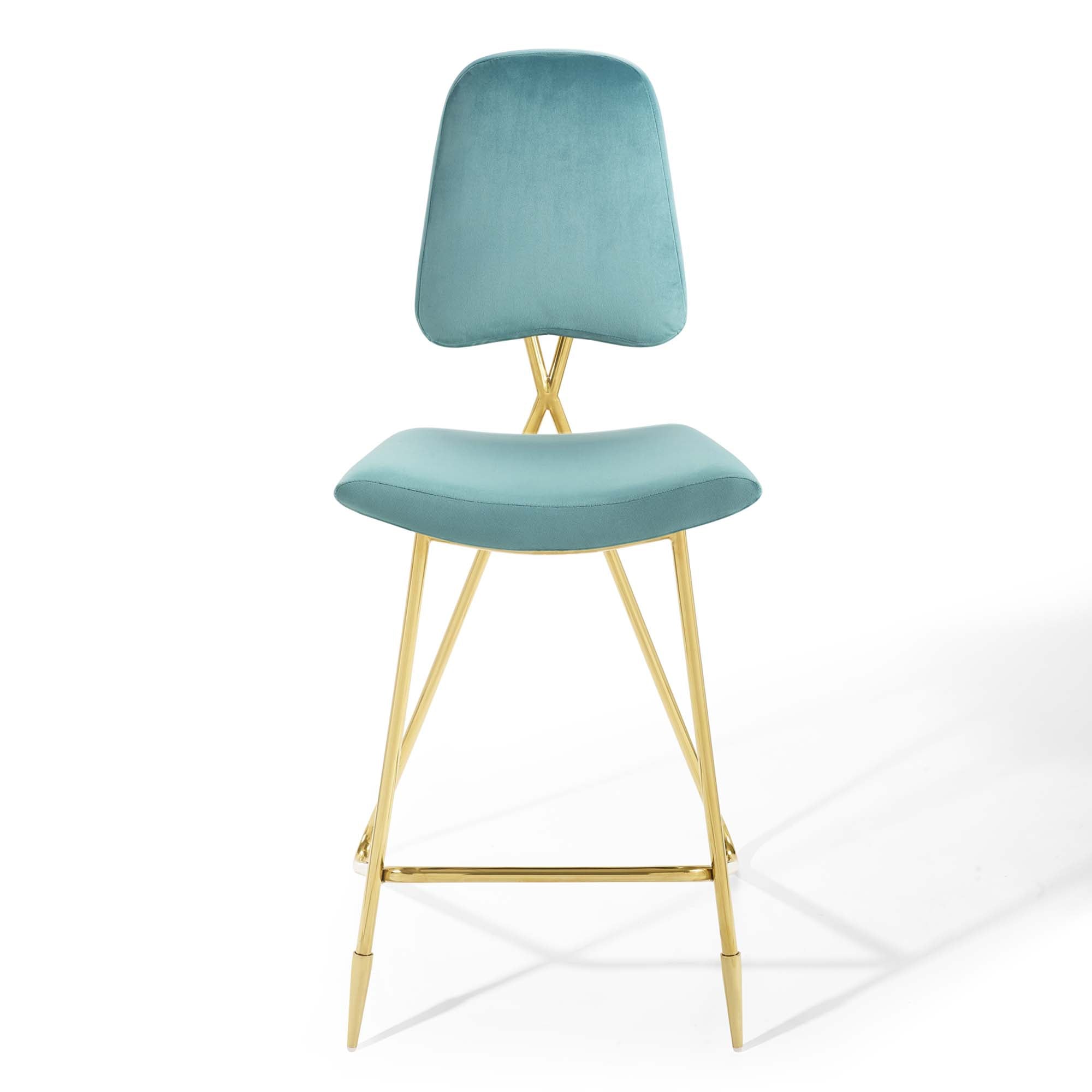 Ponder Performance Velvet Bar Stool Set of 2