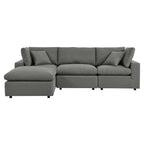 modular 4-Piece Outdoor Patio Sectional Sofa