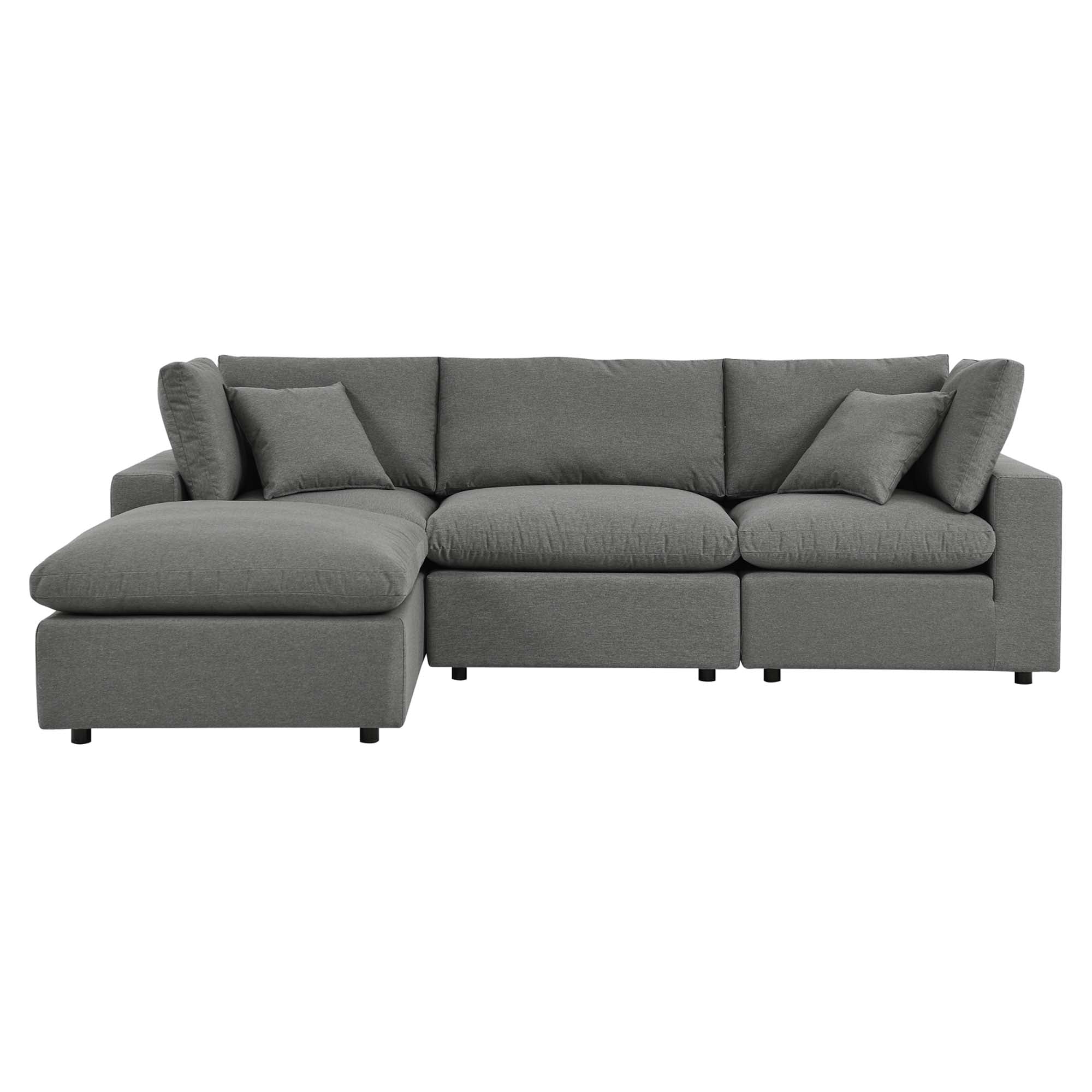modular 4-Piece Outdoor Patio Sectional Sofa