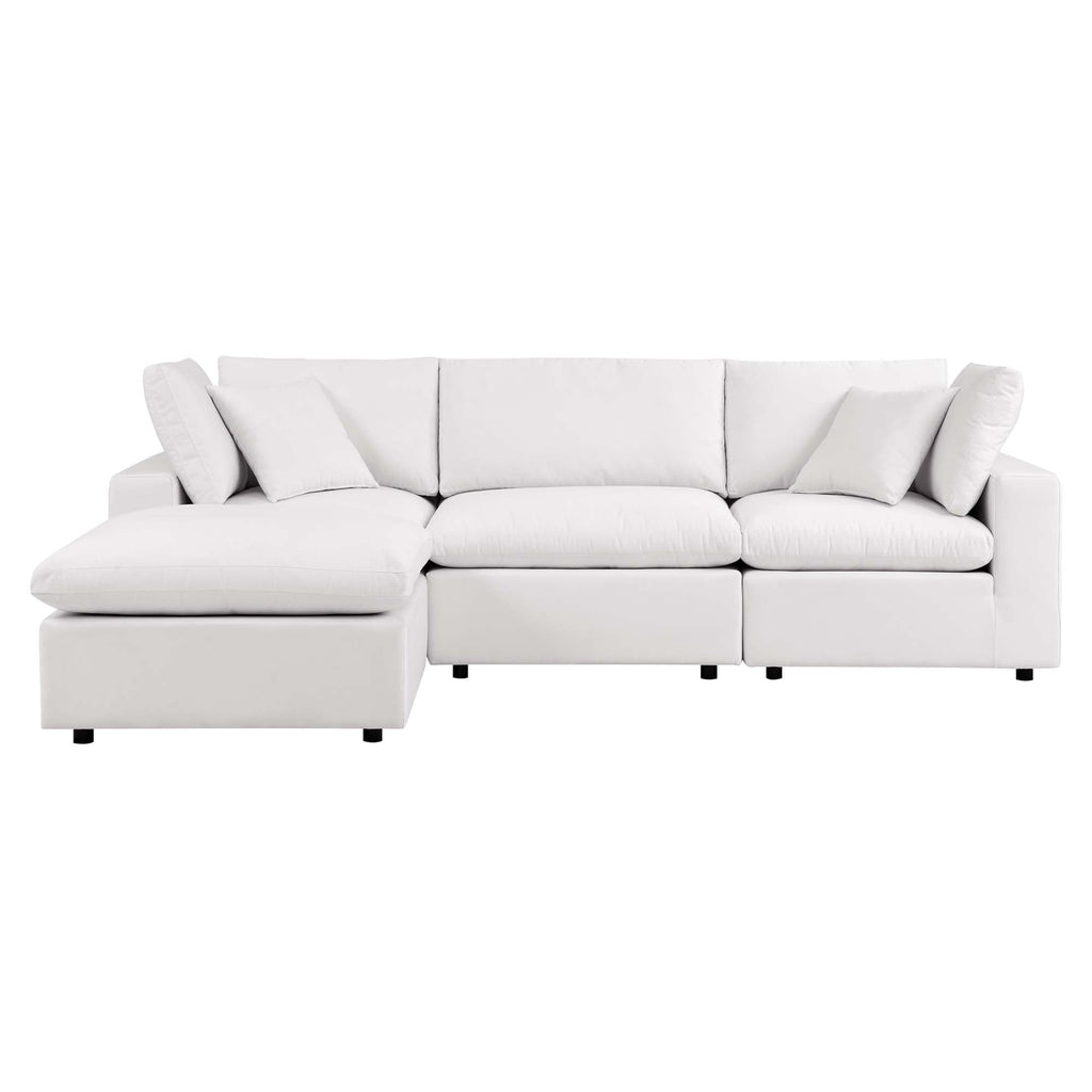 modular 4-Piece Outdoor Patio Sectional Sofa