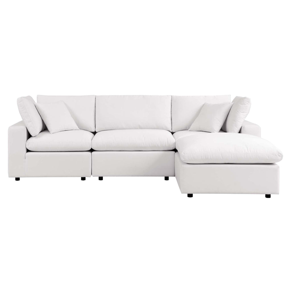 modular 4-Piece Outdoor Patio Sectional Sofa