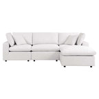 modular 4-Piece Outdoor Patio Sectional Sofa