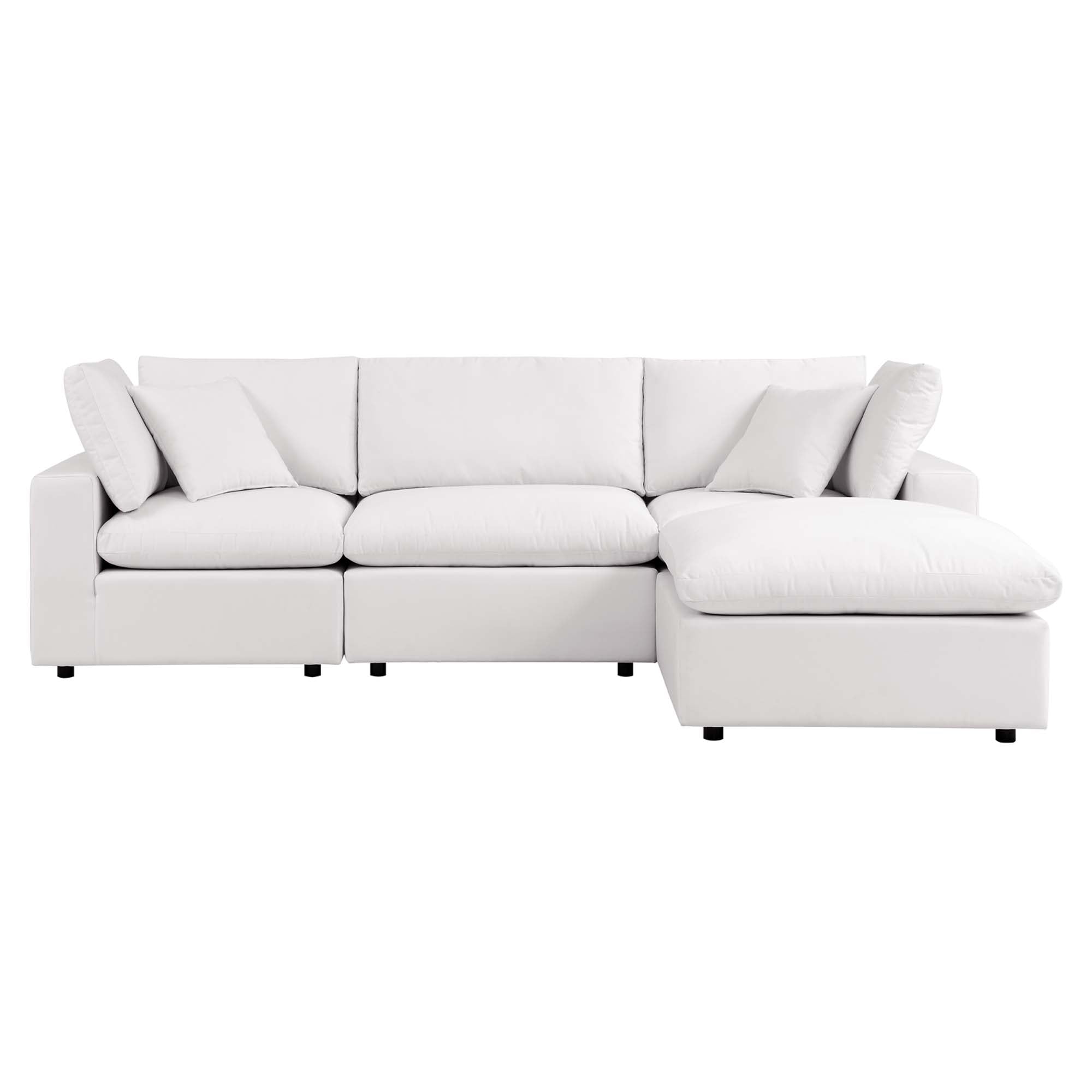 modular 4-Piece Outdoor Patio Sectional Sofa
