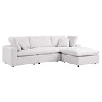 modular 4-Piece Outdoor Patio Sectional Sofa