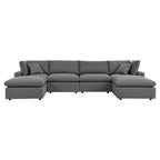 modular 6-Piece Outdoor Patio Sectional Sofa