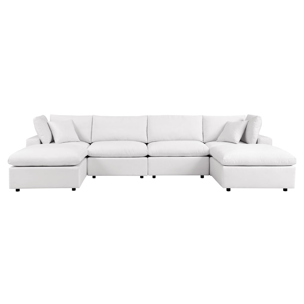 modular 6-Piece Outdoor Patio Sectional Sofa