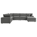 modular 7-Piece Outdoor Patio Sectional Sofa