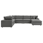 modular 7-Piece Outdoor Patio Sectional Sofa