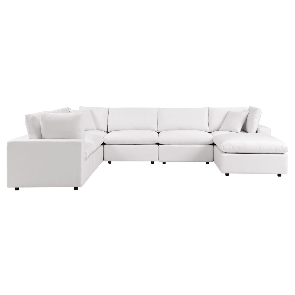 modular 7-Piece Outdoor Patio Sectional Sofa