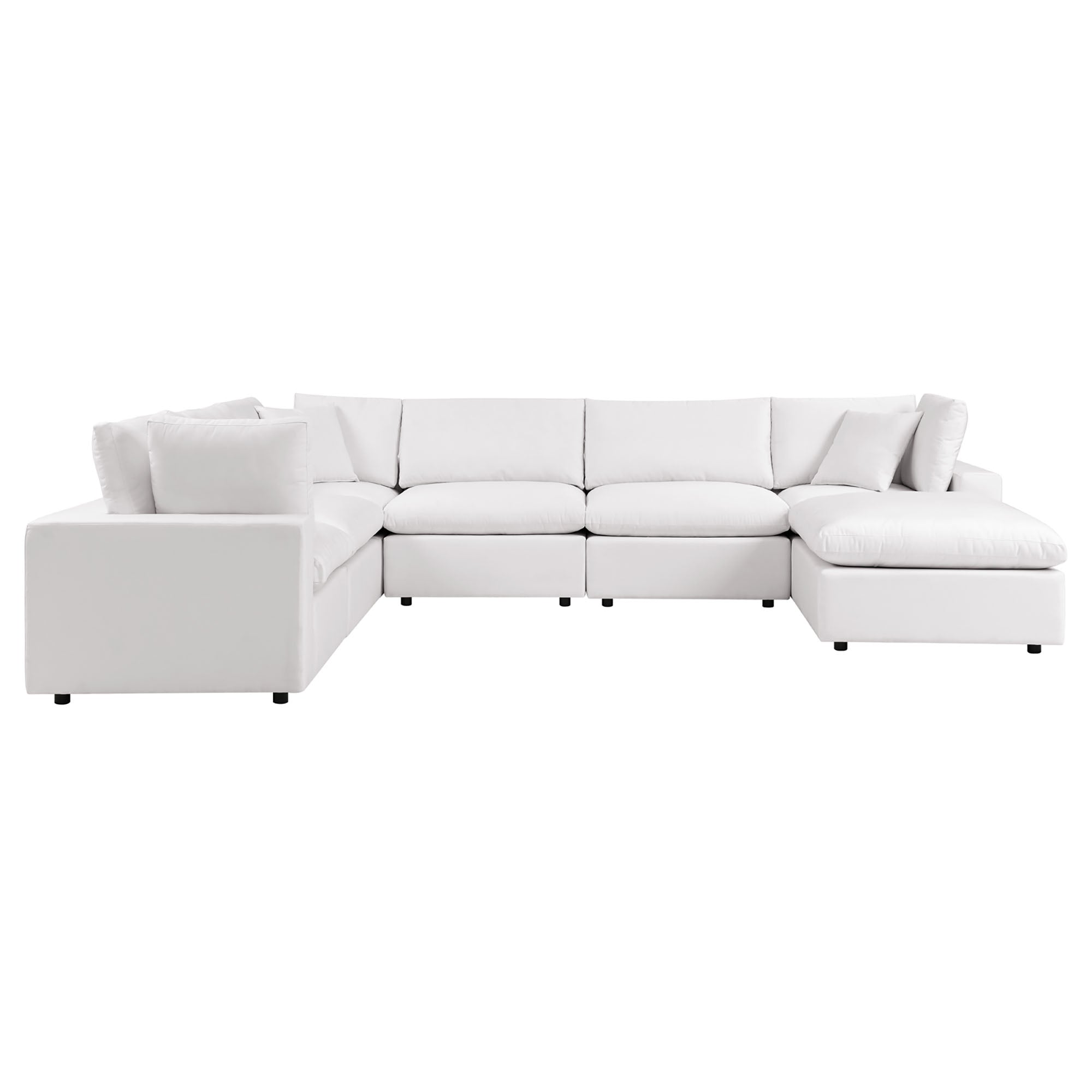 modular 7-Piece Outdoor Patio Sectional Sofa