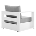 modern Outdoor Patio Powder-Coated Aluminum Armchair