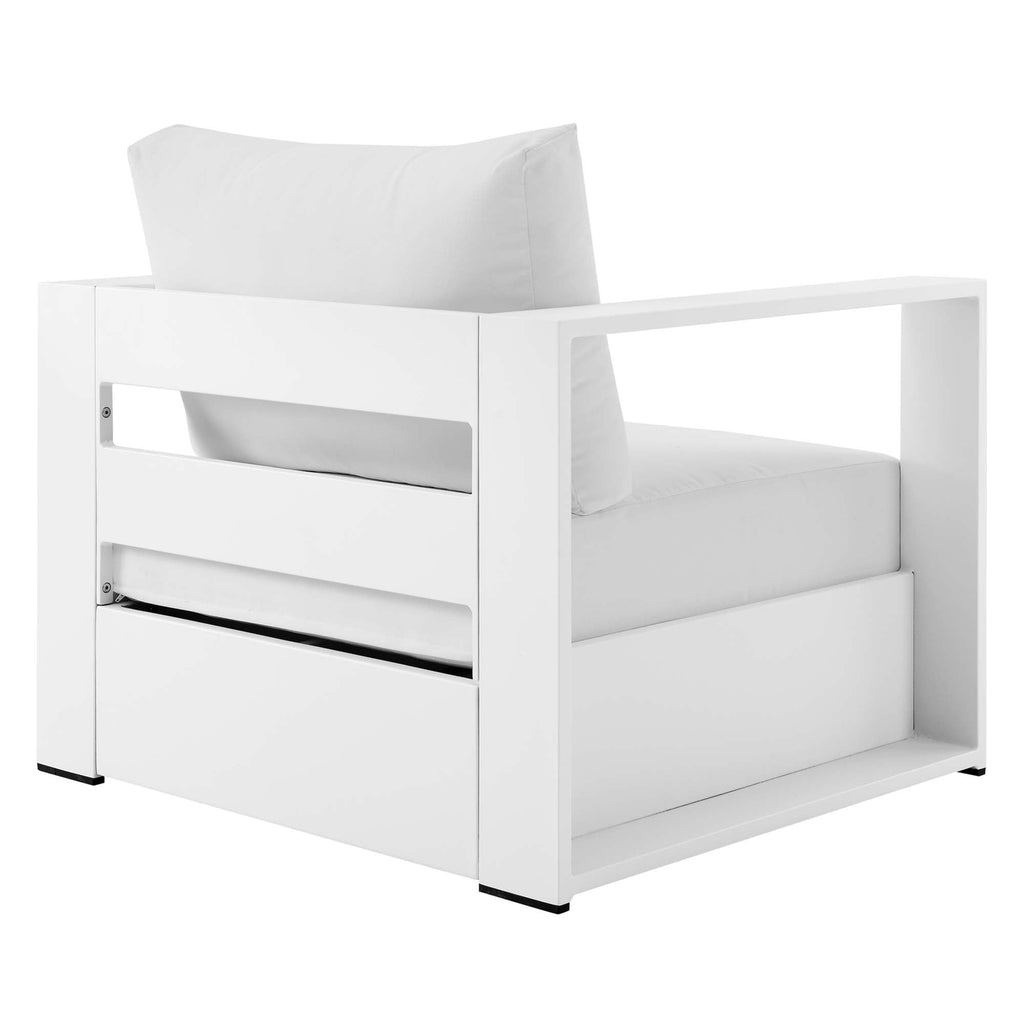 modern Outdoor Patio Powder-Coated Aluminum Armchair
