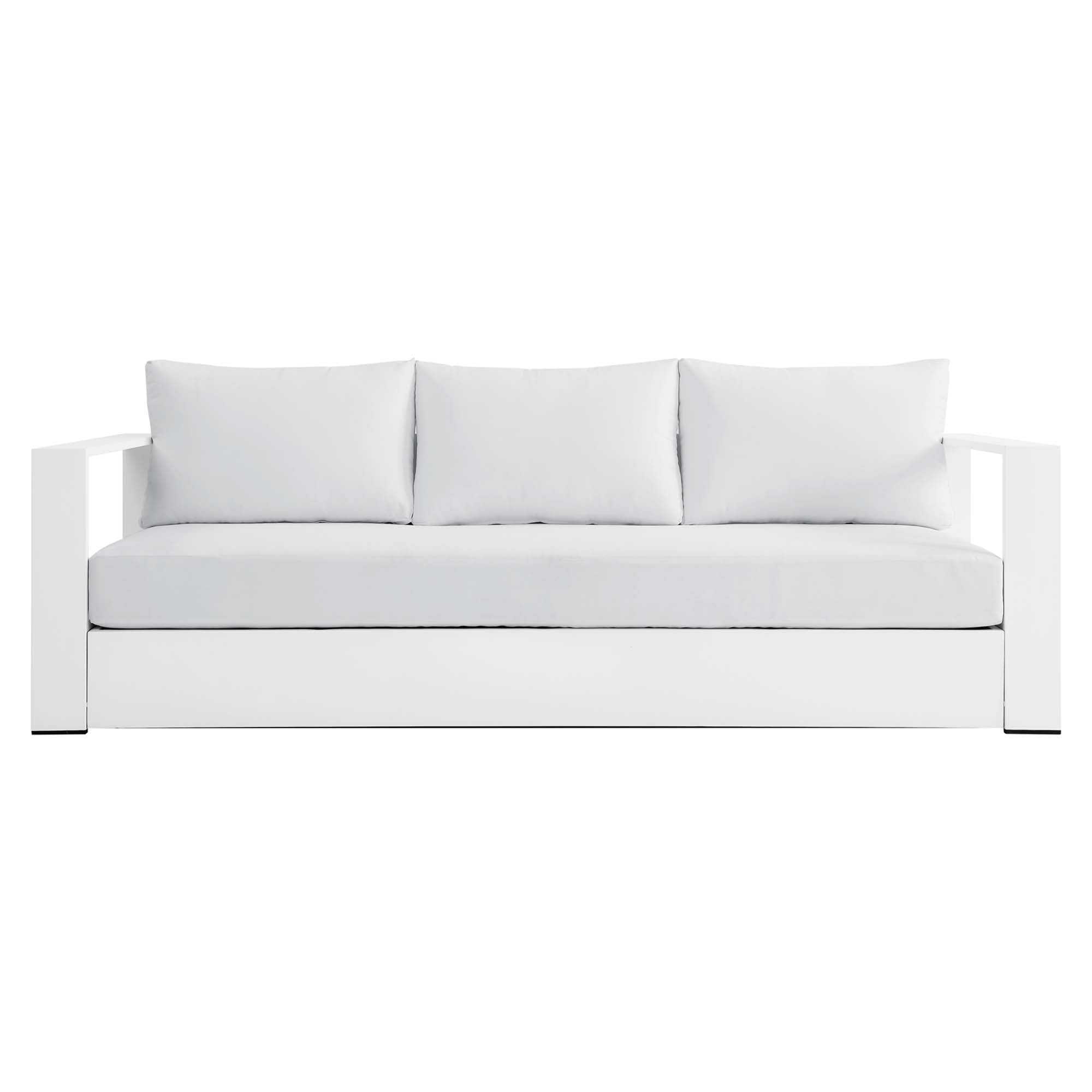 modern Outdoor Patio Powder-Coated Aluminum Sofa