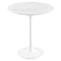 Lippa Round Artificial Marble Side Table