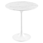 Lippa Round Artificial Marble Side Table
