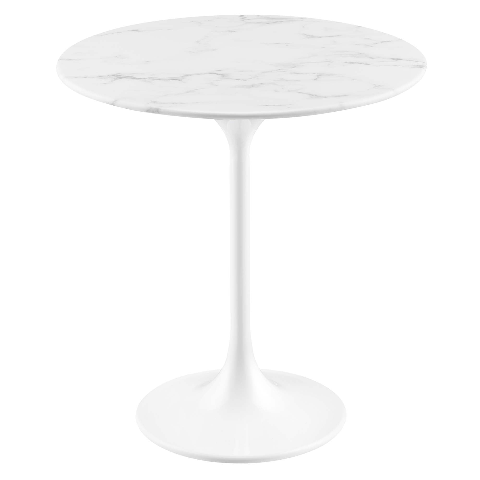 Lippa Round Artificial Marble Side Table