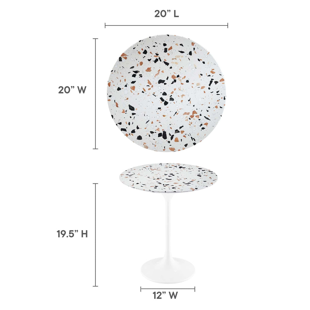 Lippa Round Terrazzo Side Table