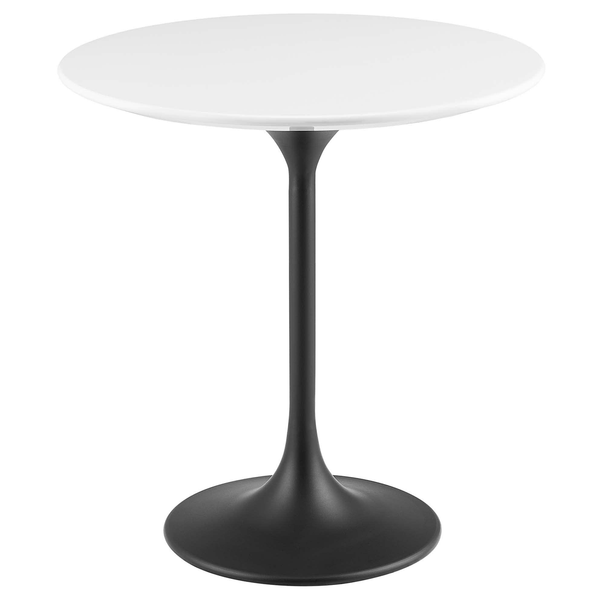 Lippa Round Wood Side Table - EEI-5688-BLK-WHI