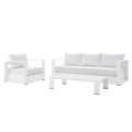 modern 3-Piece Outdoor Patio Powder-Coated Aluminum Set