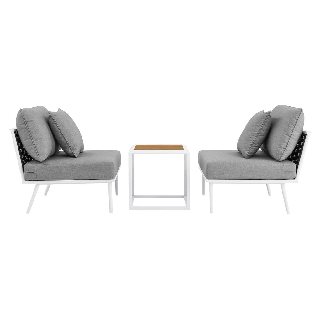 outdoor 3 Piece Outdoor Patio Aluminum Set