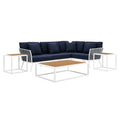 outdoor 7 Piece Outdoor Patio Aluminum Sectional Sofa Set