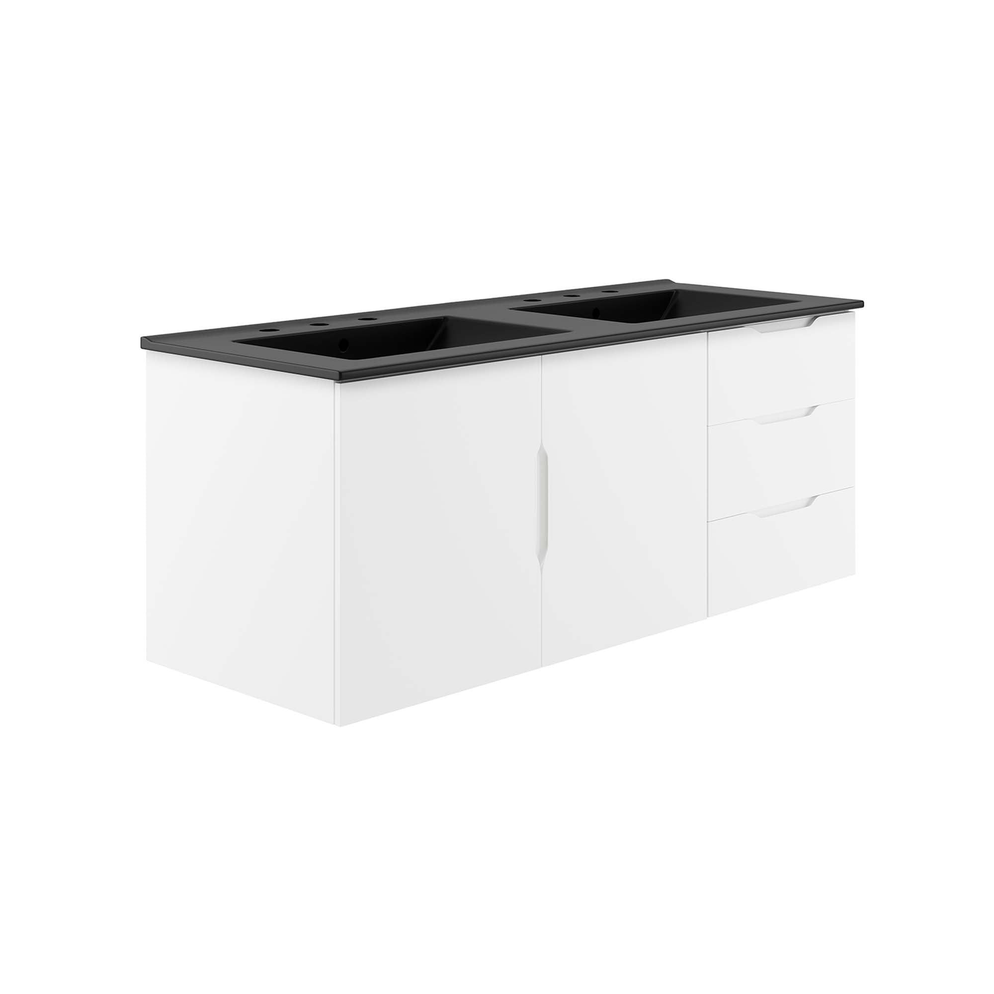 Vitality Bathroom Vanity Basin Included - EEI-5785-WHI-BLK