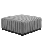 Conjure 4-Piece Channel Tufted Upholstered Fabric Sectional Sofa