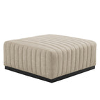 Conjure 5-Piece Channel Tufted Upholstered Fabric Sectional